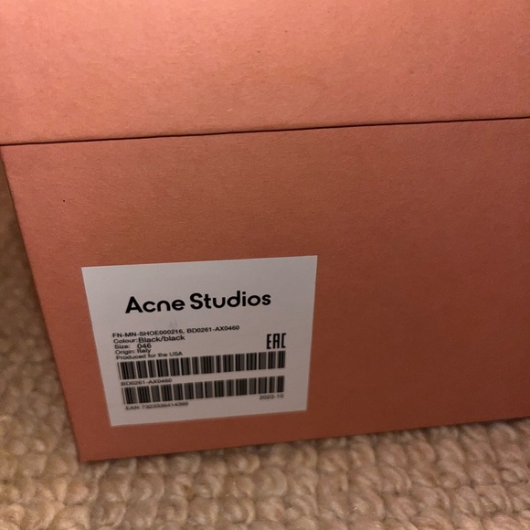 ACNE STUDIOS LEATHER DERBY SHOES 46 - Picture 3 of 9